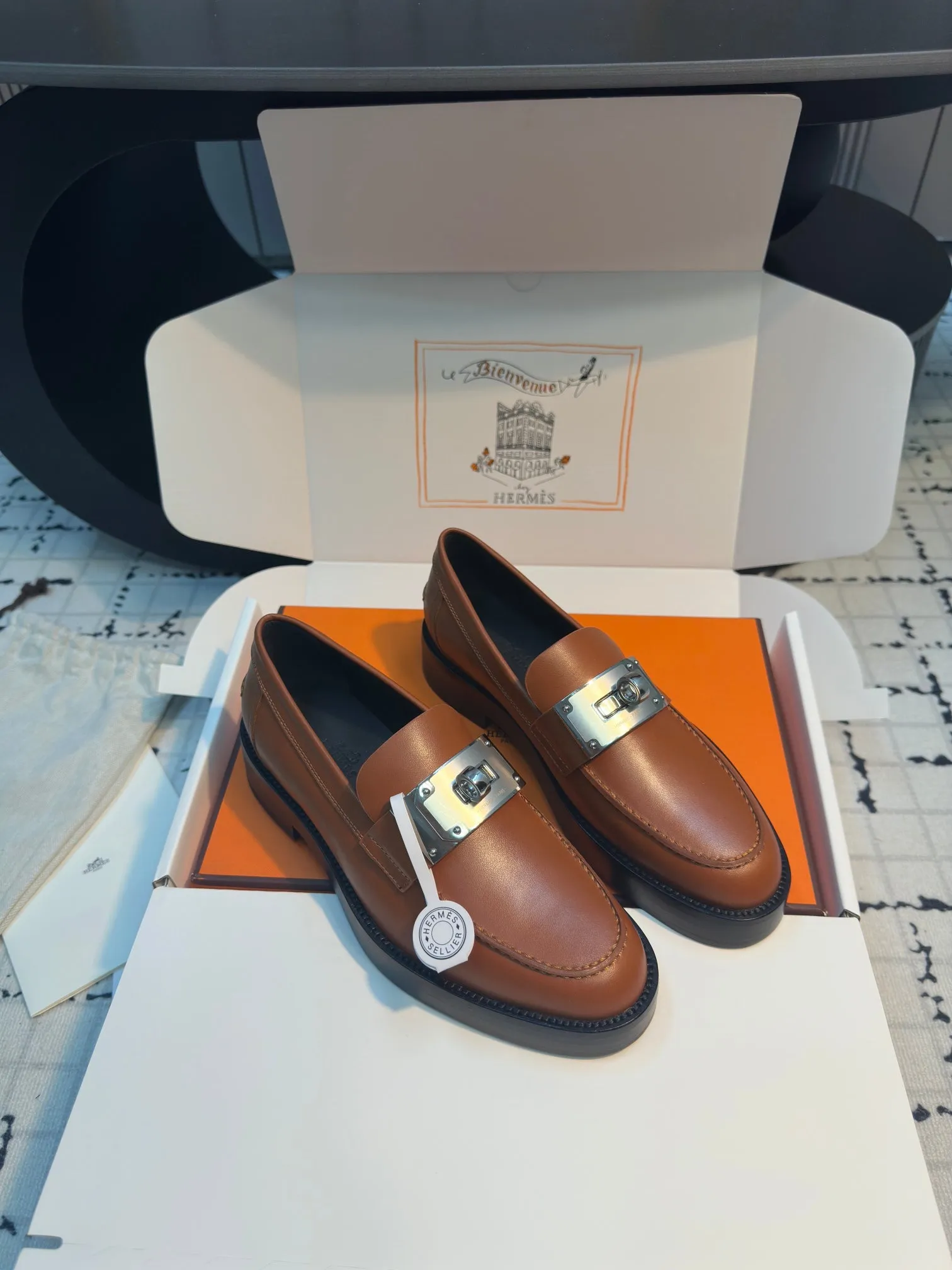 HM Hot Loafer 30mm Brown Cowhide 970667