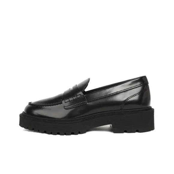 Hogan Loafers Black 38 Made in Italy Chunky heel