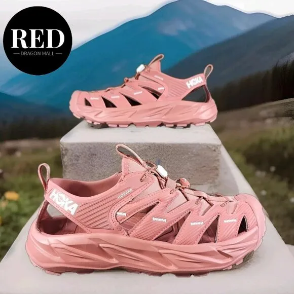 Hoka One One Hopara Trail Hiking Sandals Brick Red - Men's 10/Women's 11