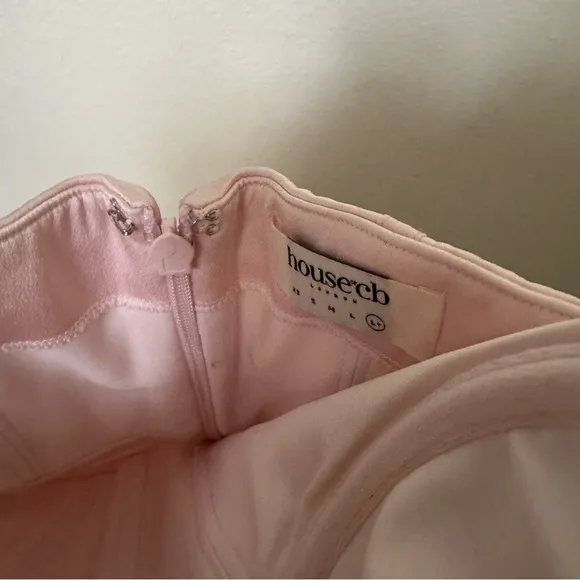 House of CB Charmaine Blush Pink Corset Maxi Dress