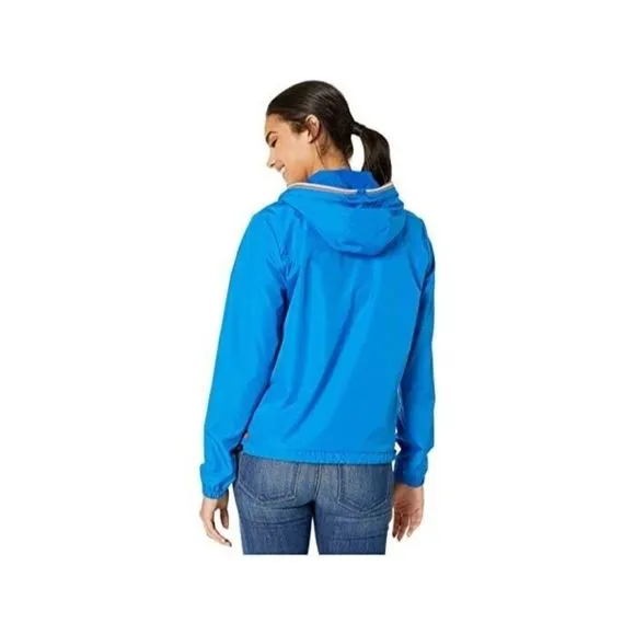 Hunter Boots Original Shell Jacket Rain Coat M L Blue Packable Festival Hiking