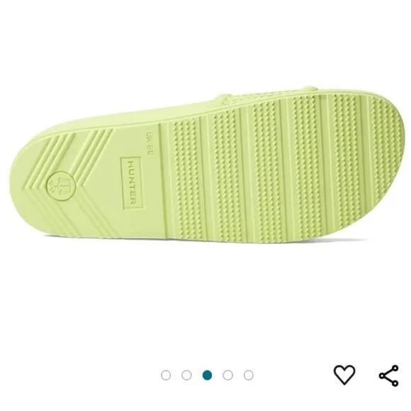 Hunter Men's Bloom Algae Foam Slide in Zesty Yellow
