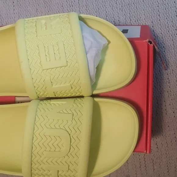 Hunter Men's Bloom Algae Foam Slide in Zesty Yellow