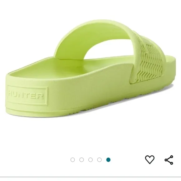Hunter Men's Bloom Algae Foam Slide in Zesty Yellow