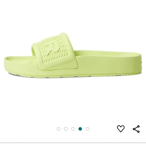 Hunter Men's Bloom Algae Foam Slide in Zesty Yellow