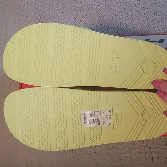 Hunter Men's Bloom Algae Foam Slide in Zesty Yellow