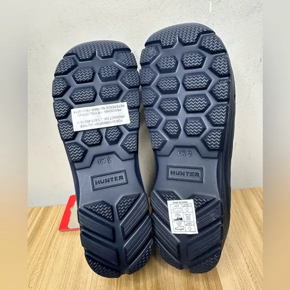Hunter Original Kid's Lightweight Outdoor Shoes In Navy