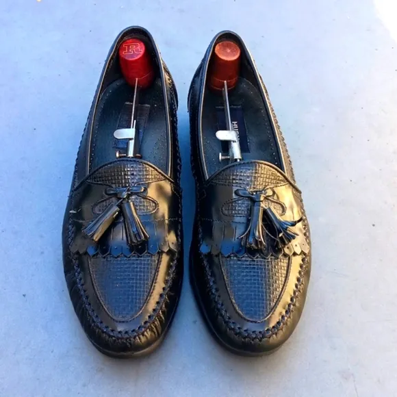 HUSH PUPPIES (COASTA RICA) MEN'S DRESS BLACK  GENUINE LEATHER TASSELED LOAFER