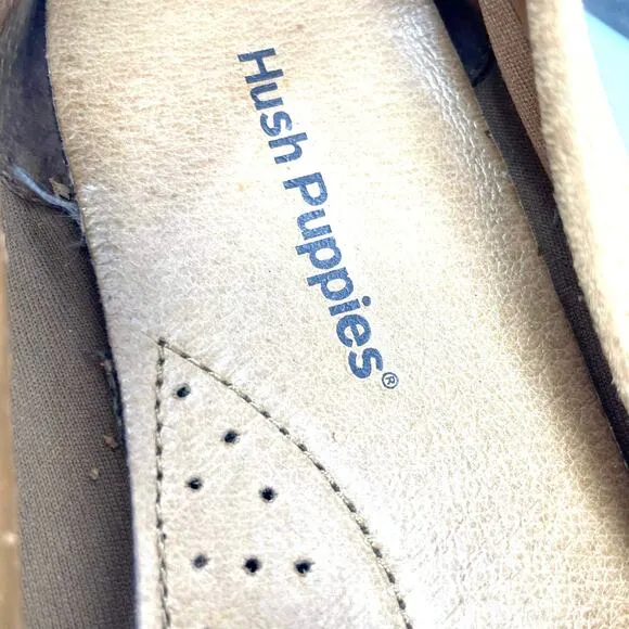 HUSH PUPPIES Women's Brown Suede Loafers Comfortable Casual Shoes
