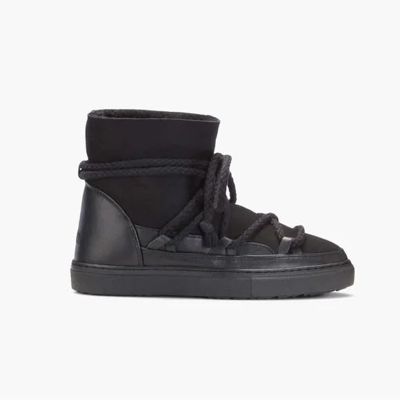 INUIKII | NEW IN BOX Shearling Leather Black Classic Sneaker Boots Size 39