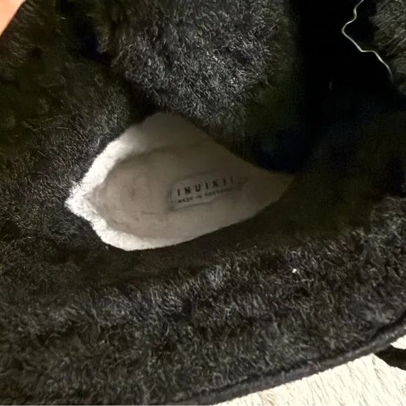 INUIKII | NEW IN BOX Shearling Leather Black Classic Sneaker Boots Size 39