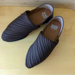 Issey Miyake pleates please slip on loafers