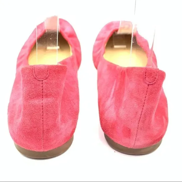 J Crew flats size 8 pink Italian suede ballet