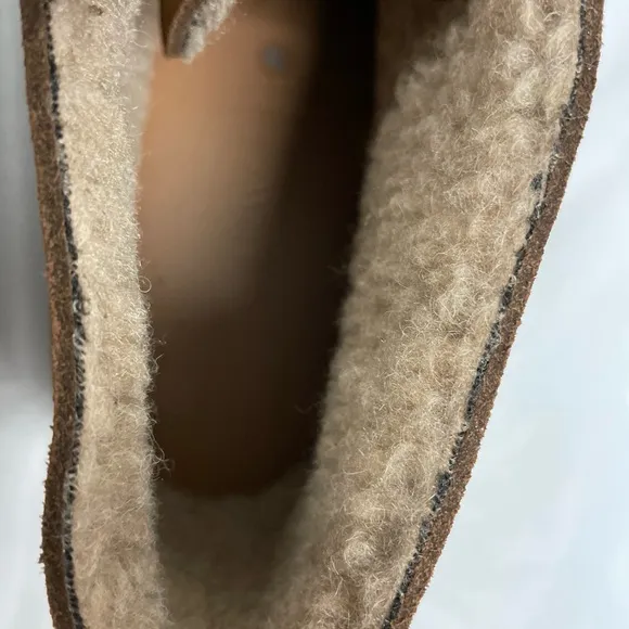 J CREW MacAlister shearling-lined suede boots 9 1/2 NIB made in Italy BC010