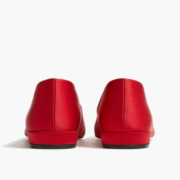 J. Crew | New In Box ✨ Classic Red Pointy- Toe Crystal Flats