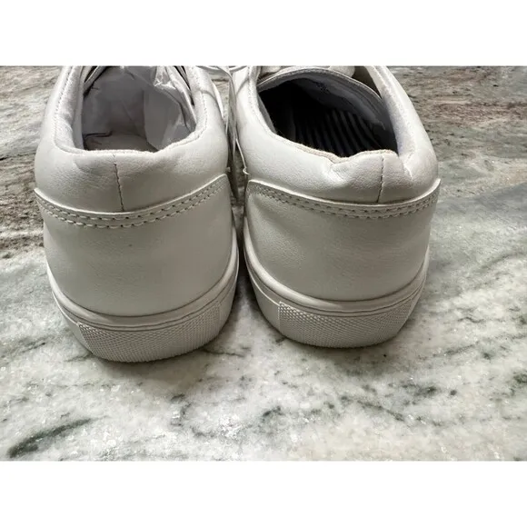 J Crew Road Trip Sneakers Womens 7 M Lace Up White Leather Casual Comfort