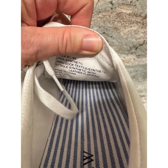 J Crew Road Trip Sneakers Womens 7 M Lace Up White Leather Casual Comfort