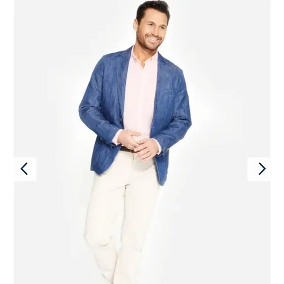 J. McLaughlin Lisbon Blazer in medium denim blue