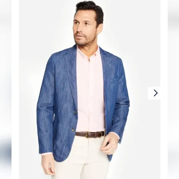 J. McLaughlin Lisbon Blazer in medium denim blue