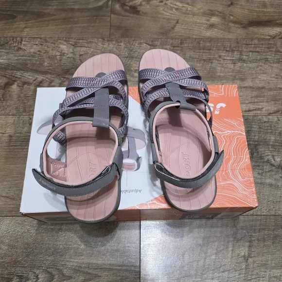 J sport adjustable strap cushioned sandals women's size 11