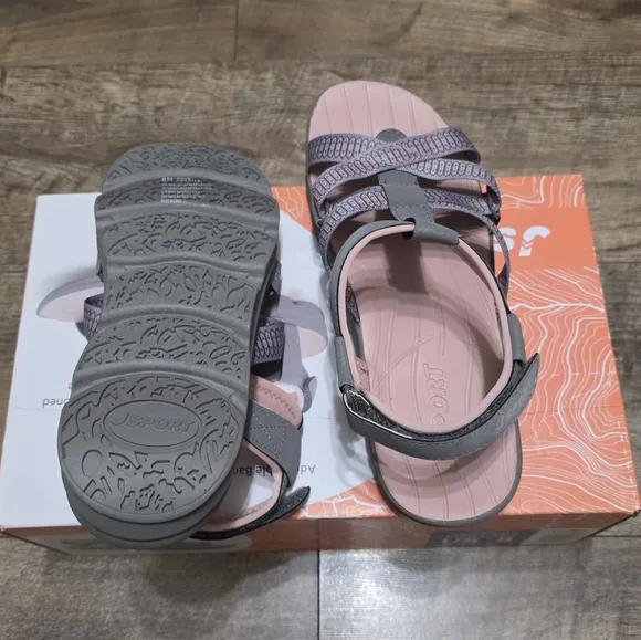 J sport adjustable strap cushioned sandals women's size 11