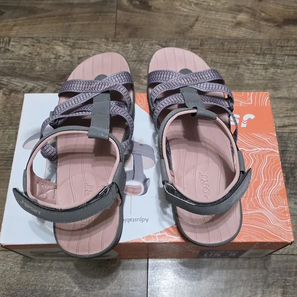 J sport adjustable strap cushioned sandals women's size 11