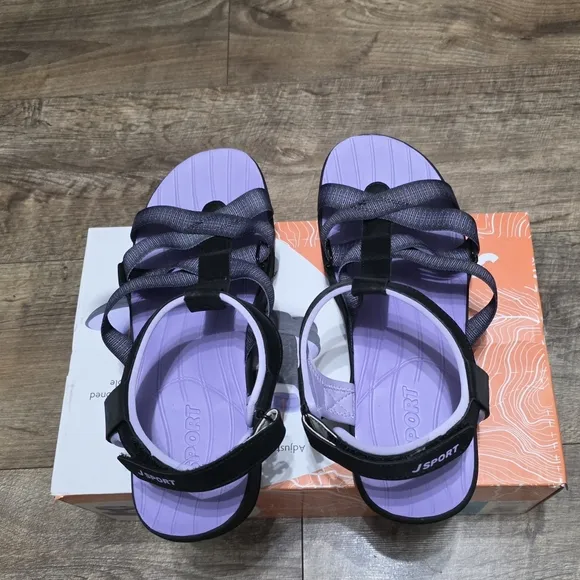 J SPORT adjustable strap cushioned sandals women's size 8