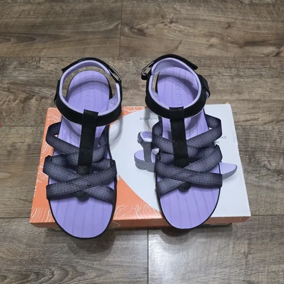 J SPORT adjustable strap cushioned sandals women's size 8