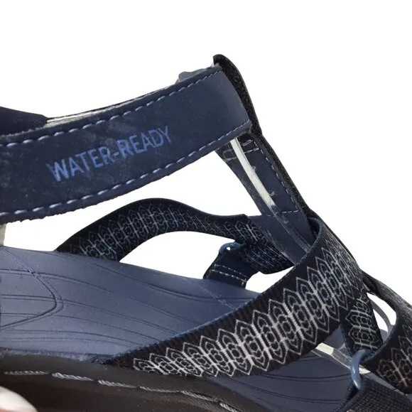 Jambu Sport Sandals NWOT Bay Water Ready Vegan Blue Size 7 Strappy Webbing Adj