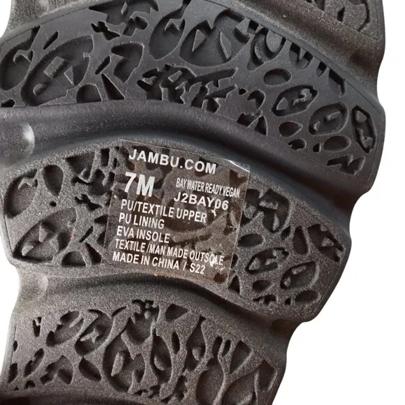 Jambu Sport Sandals NWOT Bay Water Ready Vegan Blue Size 7 Strappy Webbing Adj
