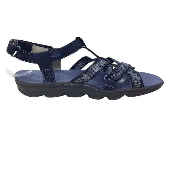 Jambu Sport Sandals NWOT Bay Water Ready Vegan Blue Size 7 Strappy Webbing Adj
