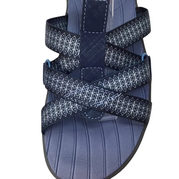 Jambu Sport Sandals NWOT Bay Water Ready Vegan Blue Size 7 Strappy Webbing Adj