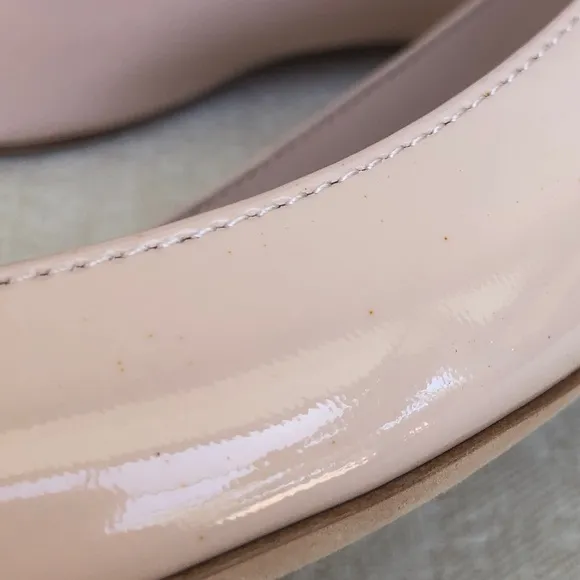 JAMES CHAN Nakasey sling back patent flats LIGHT PINK