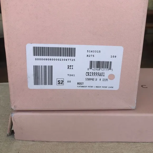 JAMES CHAN Nakasey sling back patent flats LIGHT PINK