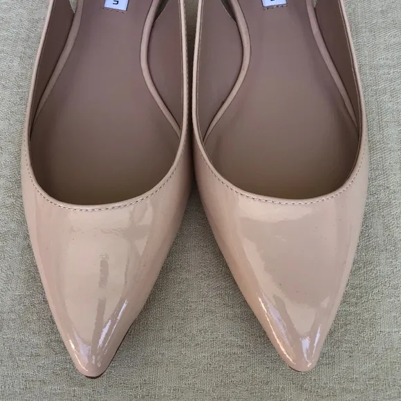 JAMES CHAN Nakasey sling back patent flats LIGHT PINK