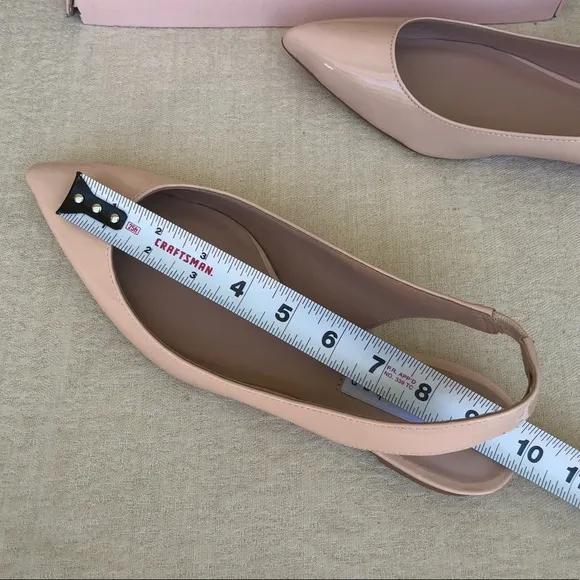 JAMES CHAN Nakasey sling back patent flats LIGHT PINK