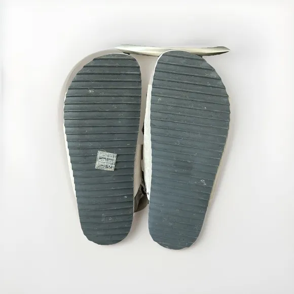 James Perse double touch-strap sandals Gray Suede W 10. Adjustable Soft Support