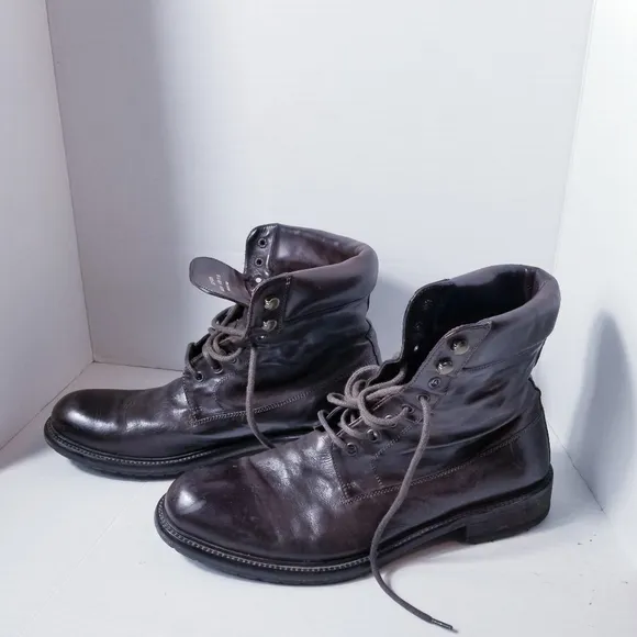 J&amp;M 1850 MEN'S ITALY SHEARLING BOOTS SIZE 9.5