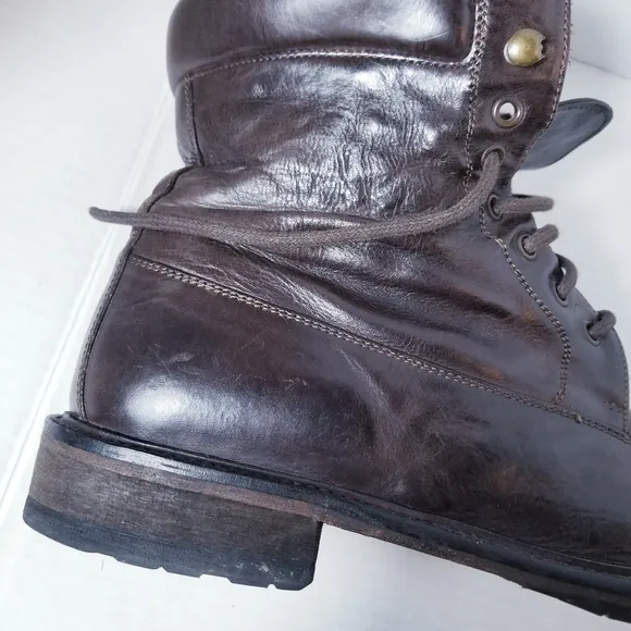 J&amp;M 1850 MEN'S ITALY SHEARLING BOOTS SIZE 9.5