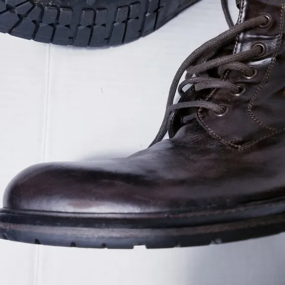 J&amp;M 1850 MEN'S ITALY SHEARLING BOOTS SIZE 9.5