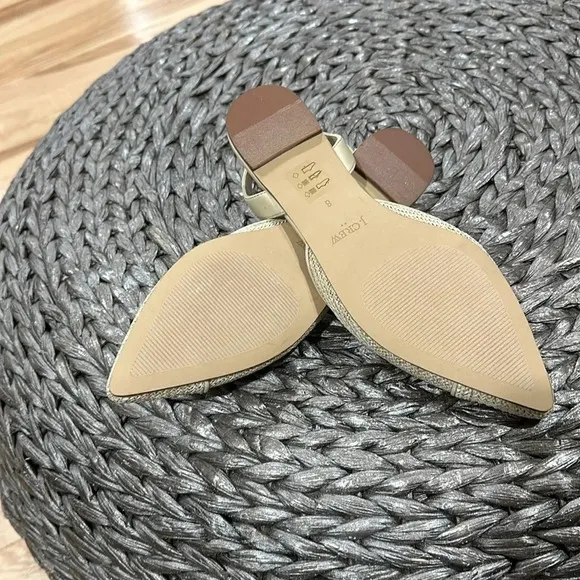 J.Crew factory Woven slingback flats