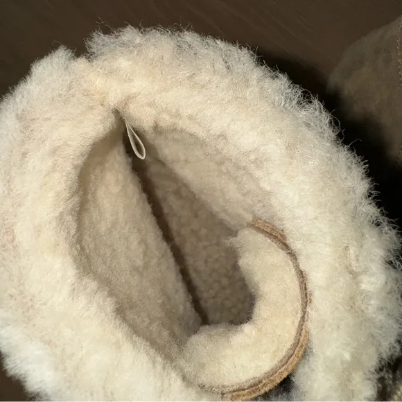 J.Crew MacAlister shearling wedge boots 8