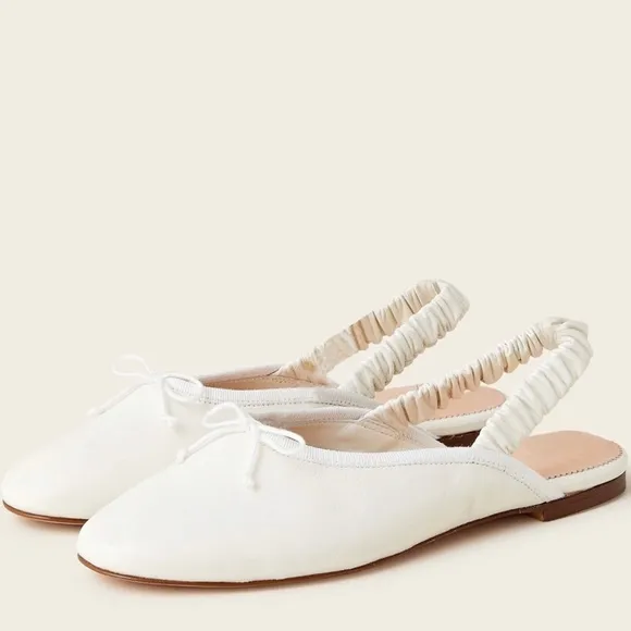 🆕{J.Crew} Zoe ballet scrunched-strap sling backs flats