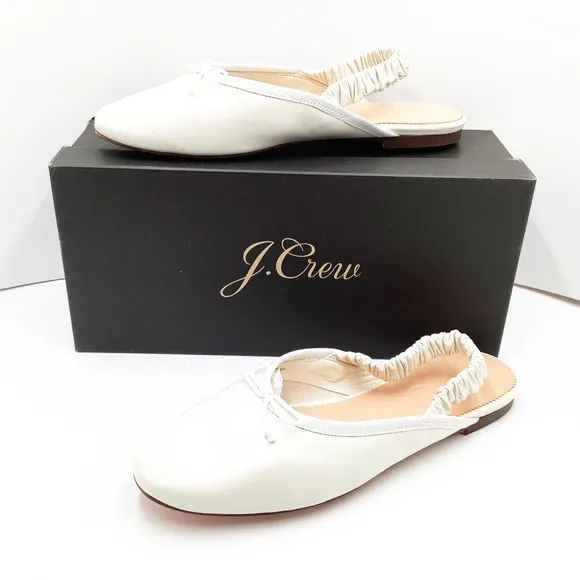 🆕{J.Crew} Zoe ballet scrunched-strap sling backs flats