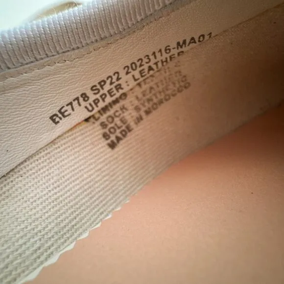 J.Crew Zoe Ballet Scrunchy Slingback Flats Ivory Leather Size 10.5