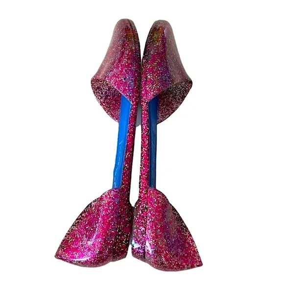 Jeffrey Campbell Havana Last d’Orsay Jelly Love Pointy Toe Sparkle Flats