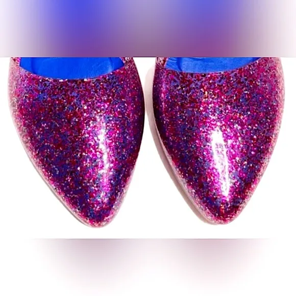 Jeffrey Campbell Havana Last d’Orsay Jelly Love Pointy Toe Sparkle Flats