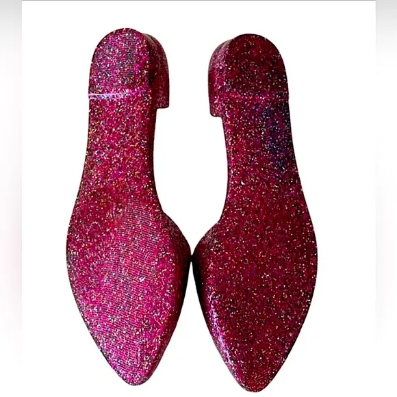 Jeffrey Campbell Havana Last d’Orsay Jelly Love Pointy Toe Sparkle Flats