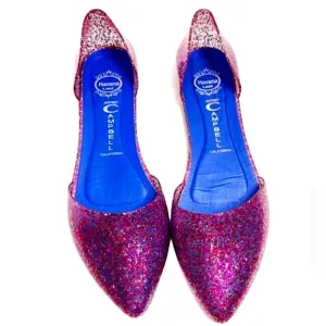 Jeffrey Campbell Havana Last d’Orsay Jelly Love Pointy Toe Sparkle Flats
