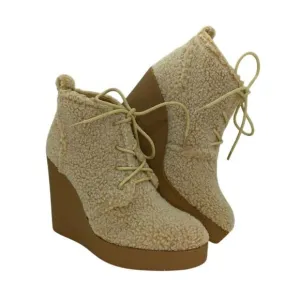 Jessica Simpson NEW Women's Designer Wedge Laceup Ankle Boots - sz. 7 1/2